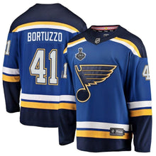 Load image into Gallery viewer, Robert Bortuzzo St. Louis Blues 2019 Stanley Cup Final Bound Breakaway Player Jersey – Blue