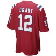 Load image into Gallery viewer, Tom Brady New England Patriots Alternate Game Jersey - Red