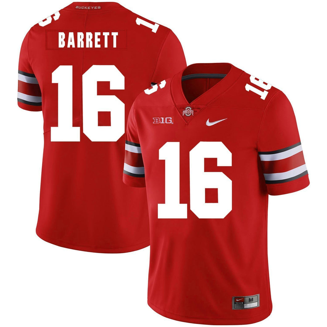 Ohio State J.T. Barrett 16 Red 2 Football Jersey