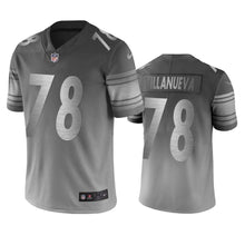 Load image into Gallery viewer, Pittsburgh Steelers Alejandro Villanueva Silver Gray City Edition Jersey NFL Jersey