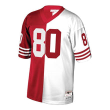 Load image into Gallery viewer, San Francisco 49Ers Jerry Rice San Francisco 49Ers Mitchell And Ness Retired Player Split Jersey Scarlet White