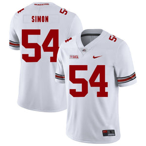 Ohio State John Simon 54 White Football Jersey