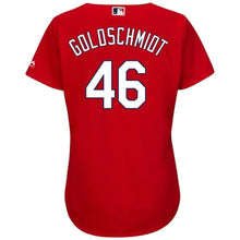 Load image into Gallery viewer, Paul Goldschmidt St. Louis Cardinals Majestic Women's Alternate Official Cool Base Player Jersey – Scarlet