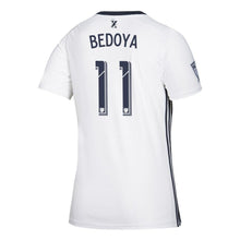 Load image into Gallery viewer, Women&#39;s Philadelphia Union Alejandro Bedoya White 2019 Secondary Player Jersey