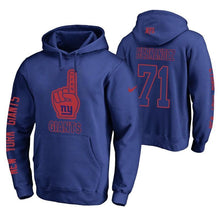 Load image into Gallery viewer, Will Hernandez 71 Giants No.1 Fan Pullover Hoodie NFL Men's Hoodie