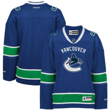 Load image into Gallery viewer, Vancouver Canucks Reebok Women's Premier Home Jersey - Blue NHL Women Jersey