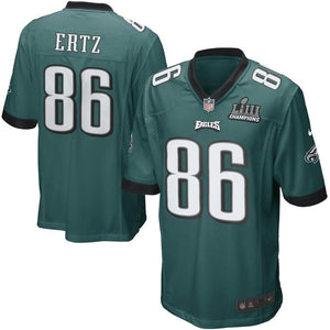 Zach Ertz Philadelphia Eagles Super Bowl Liii 53 Champions Patch Football Men'sjersey - Green - 2019