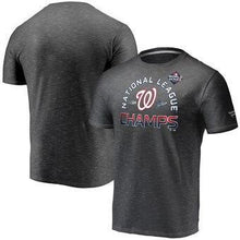 Load image into Gallery viewer, Washington Nationals  2019 National League Champions Locker Room T-Shirt - Gray MLB T-shirt