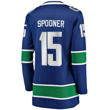 Load image into Gallery viewer, Ryan Spooner Vancouver Canucks  Women's Home Breakaway Player Jersey - Blue NHL Women Jersey