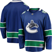 Load image into Gallery viewer, Vancouver Canucks Home Team Breakaway Jersey - Blue NHL Jersey