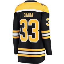 Load image into Gallery viewer, Zdeno Chara Boston Bruins 2019 Stanley Cup Final Bound Women&#39;s Breakaway Player Jersey - Black