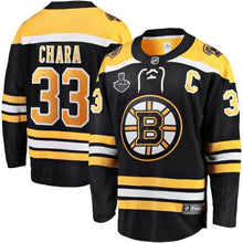 Load image into Gallery viewer, Zdeno Chara Boston Bruins 2019 Stanley Cup Final Bound Breakaway Player Jersey - Black