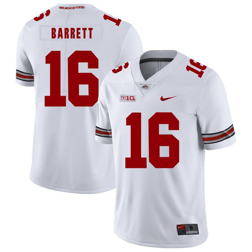 Ohio State J.T. Barrett 16 White Football Jersey