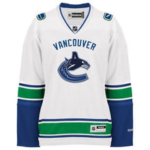 Load image into Gallery viewer, Vancouver Canucks Reebok Women's Premier Road Jersey - White NHL Women Jersey