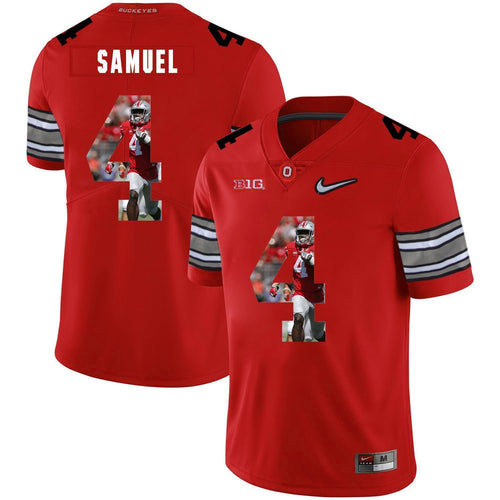 Ohio State Curtis Samuel 4 Digital Art Red 1 Football Jersey