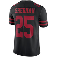 Load image into Gallery viewer, Richard Sherman San Francisco 49Ers Vapor Untouchable Jersey - Black