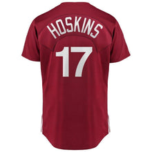 Load image into Gallery viewer, Philadelphia Phillies Rhys Hoskins Philadelphia Phillies Majestic 1979 Saturday Night Special Player Jersey Scarlet