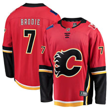 Load image into Gallery viewer, Tj Brodie Calgary Flames Breakaway Player Jersey - Red NHL Jersey