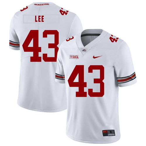 Ohio State Darron Lee 43 White Football Jersey