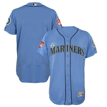 Load image into Gallery viewer, Seattle Mariners 2019 Spring Training Flex Base Team Jersey - Light Blue