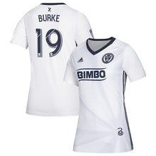 Load image into Gallery viewer, Women&#39;s Philadelphia Union Cory Burke White 2019 Secondary Player Jersey