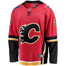 Load image into Gallery viewer, Rasmus Andersson Calgary Flames Home Breakaway Player Jersey - Red NHL Jersey