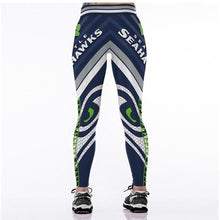 Load image into Gallery viewer, Seattle Sehawks Slim Fitness 3D Printing Leggings
