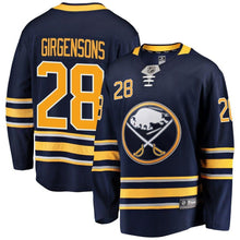 Load image into Gallery viewer, Zemgus Girgensons Buffalo Sabres Breakaway Player Jersey - Navy NHL Jersey