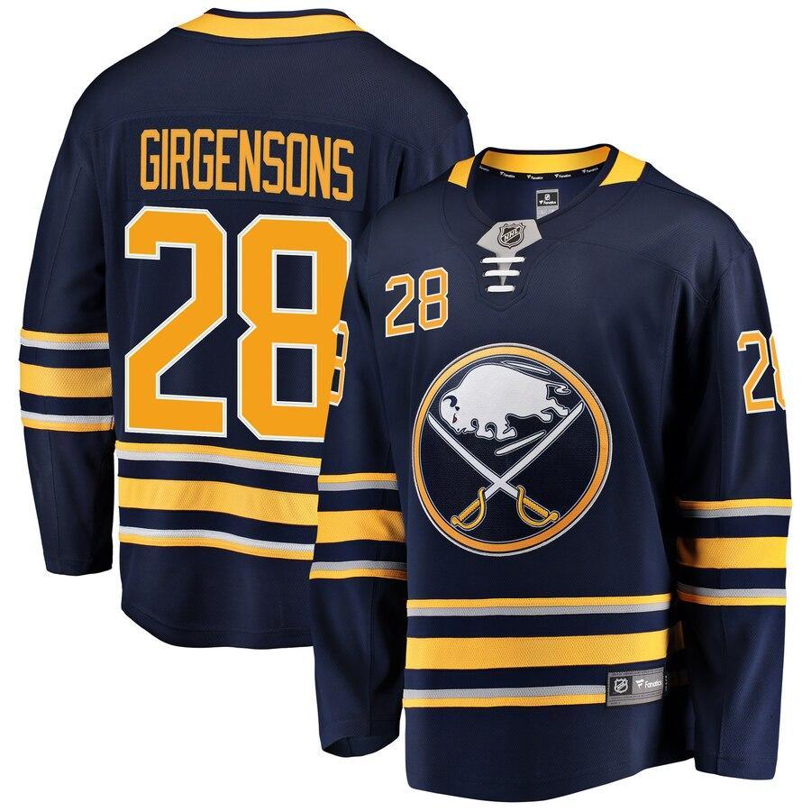 Zemgus Girgensons Buffalo Sabres Breakaway Player Jersey - Navy NHL Jersey