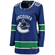Load image into Gallery viewer, Vancouver Canucks  Women's Breakaway Home Jersey - Blue NHL Women Jersey