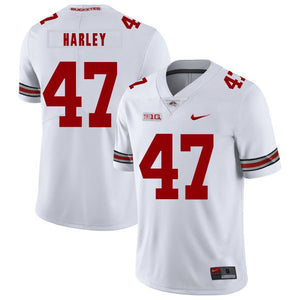 Ohio State Chic Harley 47 White Football Jersey