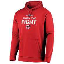 Load image into Gallery viewer, Washington Nationals Majestic 2019 World Series Bound Authentic Collection Dugout Pullover Hoodie - Red MLB Pullover Hoodie