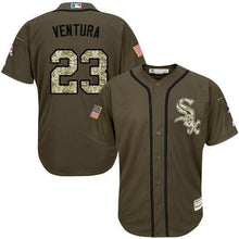 Load image into Gallery viewer, White Sox 23 Robin Ventura Green Salute To Service Stitched Mlb Jerseyy