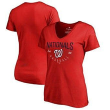 Load image into Gallery viewer, Washington Nationals  Women's Live For It T-Shirt - Red MLB Women T-shirt