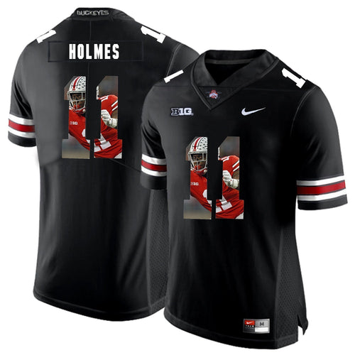 Ohio State Jalyn Holmes 11 Digital Art Black 2 Football Jersey