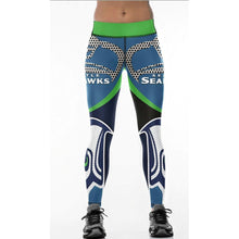 Load image into Gallery viewer, Seattle Sehawks Slim Fitness 3D Printing Leggings