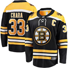 Load image into Gallery viewer, Zdeno Chara Boston Bruins Breakaway Player Jersey - Black NHL Jersey