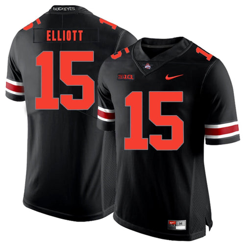 Ohio State Ezekiel Elliott 15  Black 1 Football Jersey