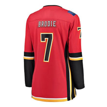 Load image into Gallery viewer, Tj Brodie Calgary Flames Women's Home Breakaway Player Jersey - Red NHL Women Jersey
