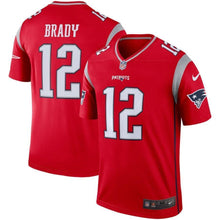 Load image into Gallery viewer, Tom Brady New England Patriots Nike Inverted Legend Jersey - Red