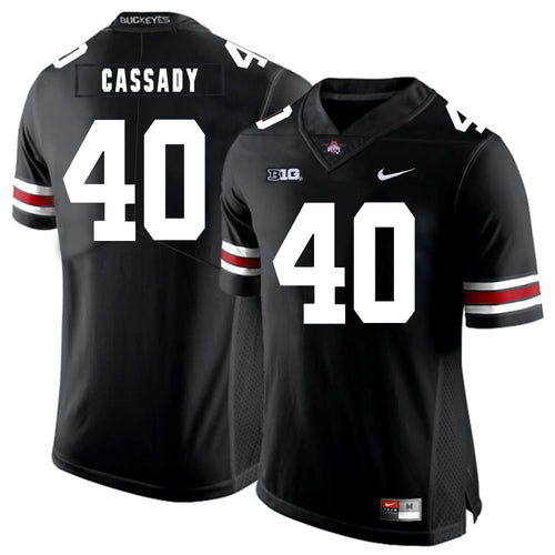 Ohio State Howard Cassady 40 Black 2 Football Jersey