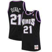 Load image into Gallery viewer, Vlade Divac Sacramento Kings Mitchell &amp; Ness 2000-01 Hardwood Classics Swingman Jersey - Black