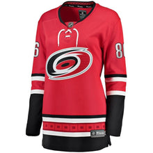 Load image into Gallery viewer, Teuvo Teravainen Carolina Hurricanes Women's Home Breakaway Player Jersey - Red NHL Women Jersey