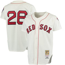 Load image into Gallery viewer, Wade Boggs Boston Red Sox Mitchell &amp; Ness Cooperstown Collection Throwback Replica Jersey - White