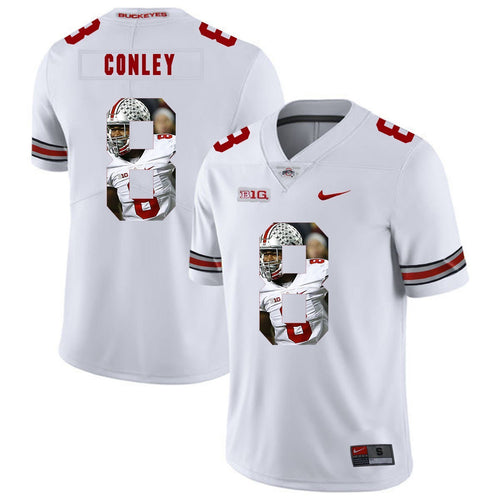 Ohio State Gareon Conley 8 Digital Art White 2 Football Jersey