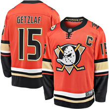 Load image into Gallery viewer, Ryan Getzlaf Anaheim Ducks 2019/20 Alternate Premier Breakaway Player Jersey - Orange NHL Jersey