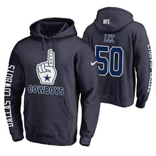 Load image into Gallery viewer, Sean Lee 50 Cowboys No.1 Fan Pullover Hoodie NFL Men's Hoodie