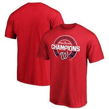 Load image into Gallery viewer, Washington Nationals Majestic 2019 World Series Champions Forkball T-Shirt - Red MLB T-shirt