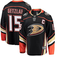 Load image into Gallery viewer, Ryan Getzlaf Anaheim Ducks Breakaway Player Jersey - Black NHL Jersey
