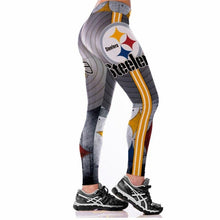 Load image into Gallery viewer, Pittsburgh Steelers Slim Fitness 3D Printing Leggings